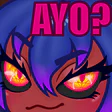 pizzap1Ayo: Pizza wide-eyed under the word AYO?