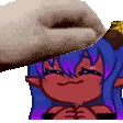 pizzap1Pet: a hand patting Pizza on the head